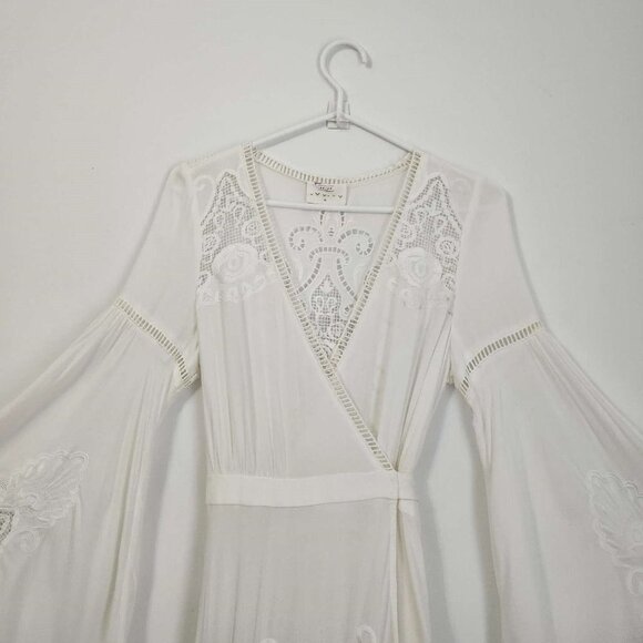 Spell & The Gypsy Collective Gwendolyn Gown XS Spell Bride Wedding Dress Kimono - Picture 14 of 17